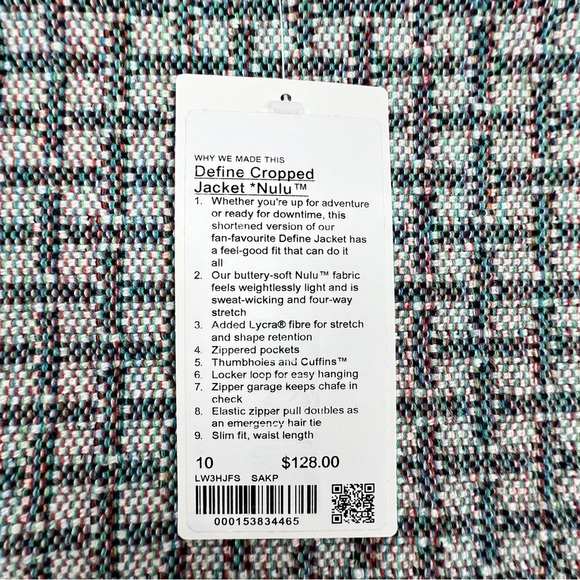 NEW Lululemon 2024 Define Cropped Jacket *Nulu - Sakura Pink - Picture 8 of 12